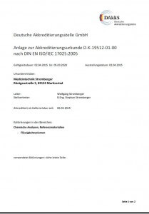 DAkkS Akkreditierung nach DIN EN ISO/IEC 17025:2018