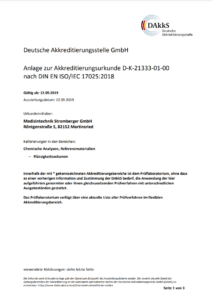 DAkkS Akkreditierung nach DIN EN ISO/IEC 17025:2018